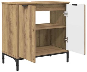 vidaXL Σετ Επίπλων Μπάνιου Καρό 2 pcs artisan δρυς 39.5 x 36 x 88 εκ
