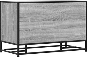 Πάγκος παπουτσιών vidaXL Γκρι Sonoma 80x40x53,5 cm