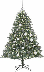 vidaXL Τεχνητό Χριστουγεννιάτικο Δέντρο με 300 LED Πράσινο 180 cm