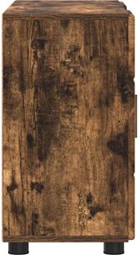 vidaXL Πλαϊνό γραφείο FLORIN Καπνιστό Δρύς 88,5 x 30,5 x 55,5 εκ