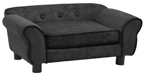 Καναπές - Κρεβάτι Σκύλου Σκούρο Γκρι 72 x 45 x 30 εκ. Βελουτέ - Γκρι