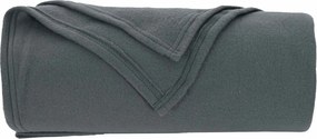 vidaXL Κουβέρτα Σκούρο Γκρι 270 x 240 cm Μαλλί