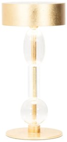 Φωτιστικό Επιτραπέζιο Επαναφορτιζόμενο Royal Family Wi-Fi LD1160BFO Φ13,2x28cm 3,2W 2200-4000K 300-359Lm Golden Leaf-Clear Zafferano