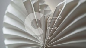 Intra Συλλεκτικό Ξύλινο Παζλ Plywood  4mm - Γλυπτό από διπλωμένο χαρτί σε σχήμα καρδιάς Σε Ξύλινο Κουτί - Διαστάσεις Puzzle: 10x10 cm – 25 κομμάτια