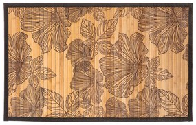 Πατάκι Μπάνιου Bamboo (50x80) F-V Black Flora 174701A