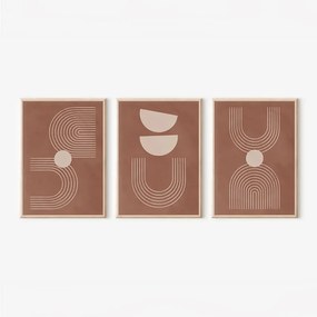 Πίνακας Banba pakoworld τρίπτυχος με ψηφιακή εκτύπωση και πλαίσιο 33x1.5x48εκ