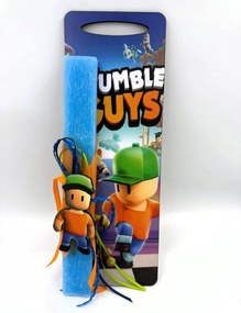 Τύπου Stumble Guys Αρωματική λαμπάδα - Σετ Λαμπάδα και πλάτη