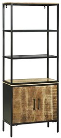 vidaXL Highboard Καφέ 70 x 35 x 180 εκ. Μασίφ ξύλο μάνγκο