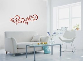 Διακοσμητικά αυτοκόλλητα τοίχου κόκκινοι κύκλοι - 50x70