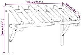 ΣΤΕΓΑΣΤΡΟ ΠΟΡΤΑΣ 200 X 100 X 160 ΕΚ. ΜΑΣΙΦ ΞΥΛΟ ΠΕΥΚΟΥ 49454