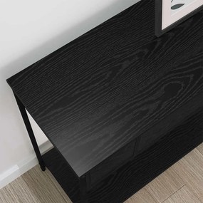 vidaXL Τραπέζι κονσόλας Άλλο Μαύρη δρυς 100 x 34.5 x 75 εκ.