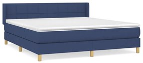 ΚΡΕΒΑΤΙ BOXSPRING ΜΕ ΣΤΡΩΜΑ ΜΠΛΕ 160X200 ΕΚ. ΥΦΑΣΜΑΤΙΝΟ 3130287