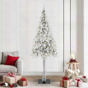 vidaXL Χριστουγεννιάτικο Δέντρο με 300 LED Λευκό 210 cm ΠΕ και Ατσάλι