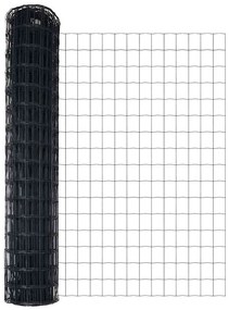 vidaXL Τεντώτο με στήριγμα Γκρι 1 x 25 m Ατσάλι