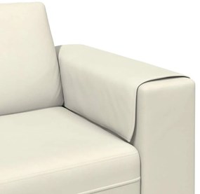 vidaXL Καναπές σαλονιού 3 pcs Κρεμ