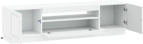 vidaXL Ντουλάπα LED Τηλεόρασης Λευκό Επεξεργασμένο Ξύλο