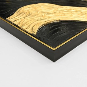 Πίνακας Τοίχου 3D Sediment με Κορνίζα Μπεζ-Χειροποίητα Σχέδια 62x4,5x92Yεκ.
