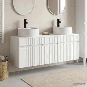vidaXL Σετ Ντουλαπιών Μπάνιου 3 τμχ. Λευκό 49 x 44,5 x 65 εκ