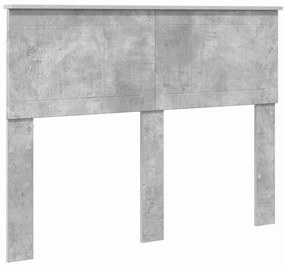 vidaXL Κεφαλάρι Σκυρόδεμα Γκρι 135 cm Επεξεργασμένο ξύλο