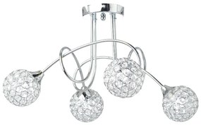 Φωτιστικό Οροφής Πολύφωτο Aca Skylar AD20120084 Chrome