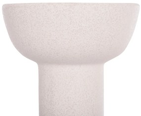 ΕΠΙΤΡΑΠΕΖΙΟ ΚΕΡΑΜΙΚΟ ΔΙΑΚΟΣΜΗΤΙΚΟ ELENDIL HM4603.01 ΥΠΟΛΕΥΚΟ ΚΡΥΣΤΑΛΛΙΚΟ Φ20x26,5Υεκ