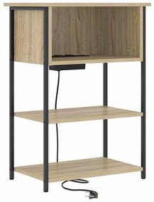 vidaXL Κομοδίνο Sonoma Δρυς 55 x 31 x 76 εκ Επεξεργασμένο ξύλο
