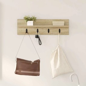 Τοίχου Κρεμάστρα Επιτοίχιο Δρύς Sonoma 60 x 10,5 x 18 εκ