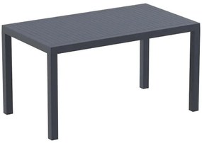 Τραπέζι ARES Ανθρακί PP 140x80x75cm