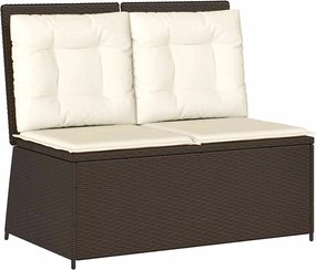 vidaXL Παγκάκι κήπου Καφέ συνθετικό ρατάν