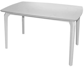 Τραπέζι Dalin Ε796,1 130x80x74cm Marble White Wood,Technomarble