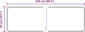 vidaXL Χαλί Runner MARSA Άμμος 50 x 250 εκ. Πολυέστερ και PVC