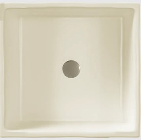 Sanitec Lithos 203 Νιπτήρας Συνθετικός Επικαθήμενος 40,5x40,5x13cm Ocra
