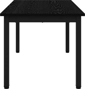 vidaXL Τραπεζάκι σαλονιού Μαύρη Οξυά 100 x 50 x 45 cm