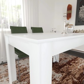 Dining Table Single 120 - Shiny White White