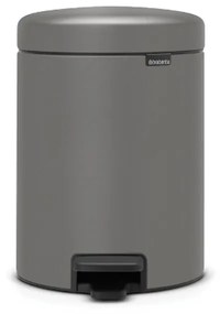 Brabantia 1001097 Μεταλλικό Καλαθάκι 5L, Mineral Concrete Grey