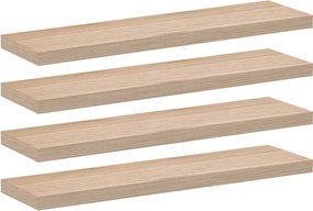 vidaXL Ράφια Τοίχου 4 τεμ. 90x23,5x4 εκ. Επεξεργασμένο Ξύλο