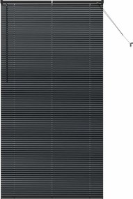 vidaXL Βενετσιάνικες Ρόδες Μαύρο 220 x 110 cm Αλουμίνιο