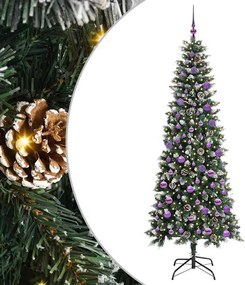 vidaXL Τεχνητό Χριστουγεννιάτικο Δέντρο με 300 LED Πράσινο 210 cm