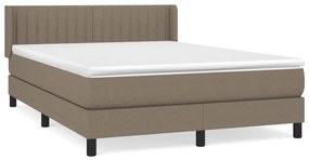 ΚΡΕΒΑΤΙ BOXSPRING ΜΕ ΣΤΡΩΜΑ TAUPE 140X190 ΕΚ. ΥΦΑΣΜΑΤΙΝΟ 3129869