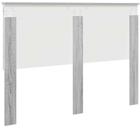 vidaXL Κεφαλάρι με κεφαλάρι Γκρίζο Σονομα 140 cm Επεξεργασμένο ξύλο