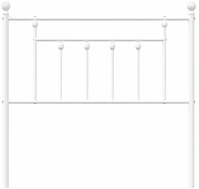 vidaXL Κεφαλάρι Λευκό 90 εκ. Μεταλλικό
