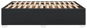 vidaXL Πλαίσιο Κρεβατιού Μαύρο 140x190 εκ. από Συνθετικό Δέρμα