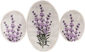 Bathmat Set (3 Pieces) Lavender Multicolor