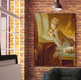 Αναγεννησιακός πίνακας σε καμβά με γυναίκα KNV850 30cm x 40cm