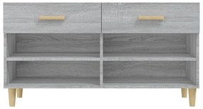 vidaXL Παπουτσοθήκη Γκρι Sonoma 102x35x55 εκ. από Επεξεργασμένο Ξύλο