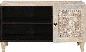 vidaXL Μονάδες TV με ράφι Λευκό 80 x 33 x 46 εκ Επεξεργασμένο ξύλο