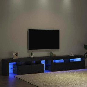 vidaXL Ντουλάπι TV 2 pcs Μαύρη Οξυά Επεξεργασμένο Ξύλο