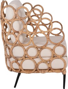 ΠΟΛΥΘΡΟΝΑ RINGER HM9341 ΑΠΟ RATTAN-ΜΕΤΑΛΛΟ ΦΥΣΙΚΟ ΧΡΩΜΑ 65x69x86Y εκ.