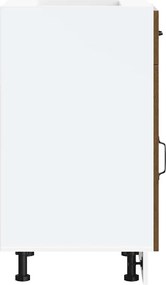 vidaXL ντουλάπι βάσης κουζίνας Kalmar Καφέ δρυς Επεξεργασμένο Ξύλο