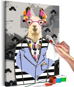 Ζωγραφική με αριθμούς Happy Alpaca - 40x60